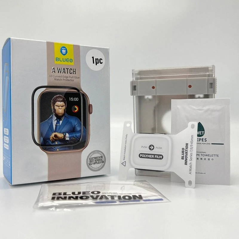 Полімерна 3D плівка Blueo High-Molecule для Аксесуари для Apple Watch – Чорний. Фото 2 з 5