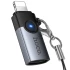 Перехідник Hoco UA46A Lightning Male to Type-C Female – Metal gray. Фото 6 з 6
