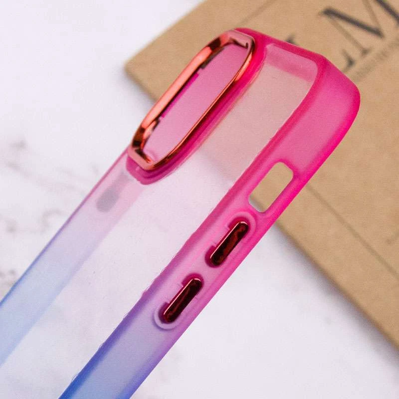 Силіконовий чохол фреш на Apple iPhone 11 Pro Max (6.5") – Синій / Рожевий. Фото 6 з 6