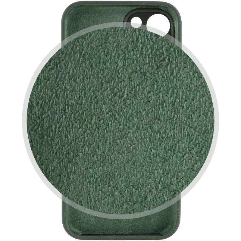 Чехол Silicone Case с защитой камеры для Apple iPhone 14 Plus (6.7") – Зеленый / Cyprus Green. Фото 3 из 4