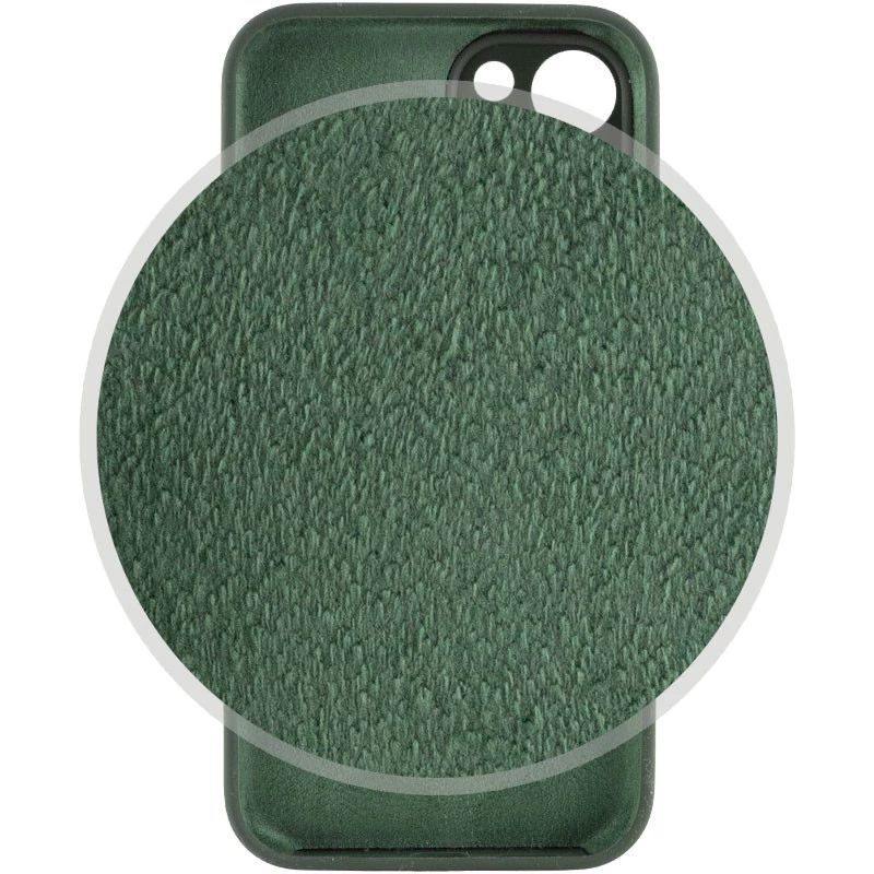 Чехол Silicone Case с защитой камеры для Apple iPhone 15 Plus (6.7") – Зеленый / Cyprus Green. Фото 3 из 4