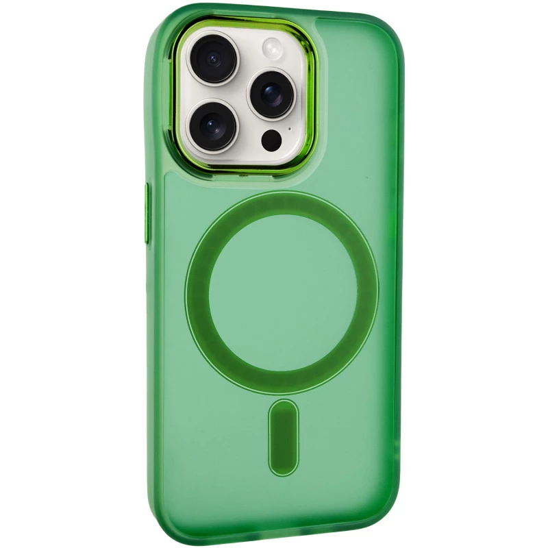 Кольоровий TPU+PC з MagSafe на Apple iPhone 13 Pro (6.1") – Army Green. Фото 2 з 11