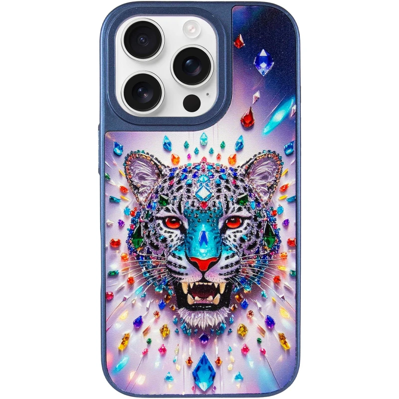 Чехол TPU+PC Crystal Hunt with MagSafe для Apple iPhone 16 Pro – Blue. Фото 3 из 8