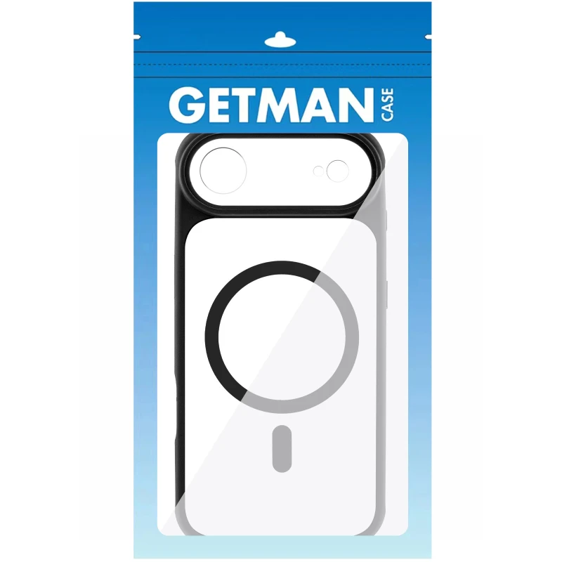 Чохол TPU GETMAN Moon Clear with MagSafe для Apple iPhone 17 Air (6.5") – Black. Фото 4 з 8