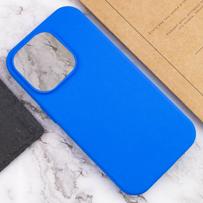 Чехол с закрытым низом Silicone Case для Apple iPhone 15 Pro (6.1") – Синий / Capri Blue. Фото 6 из 7