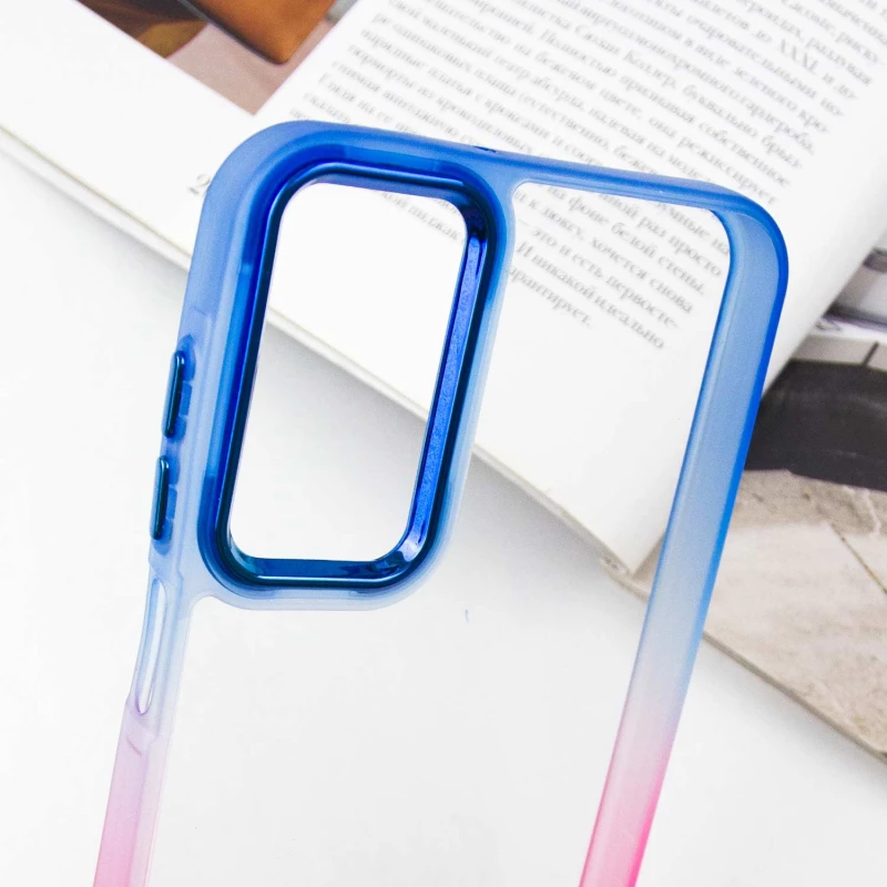 Силиконовый чехол фреш для Samsung Galaxy A25 5G – Розовый / Синий. Фото 9 из 9