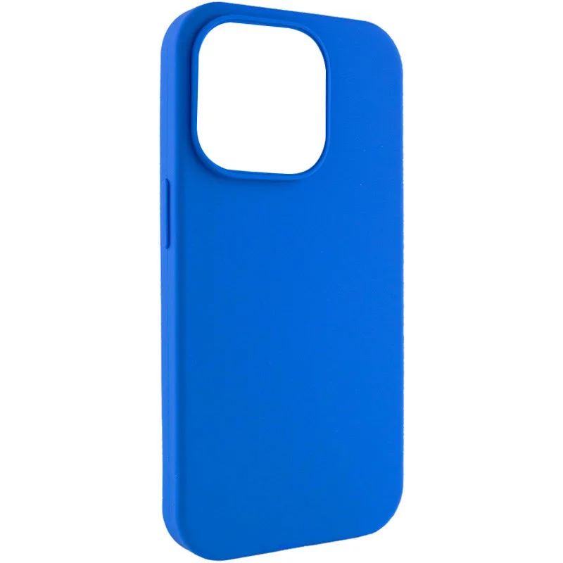 Чехол Silk Full Protective (AA) NO LOGO для Apple iPhone 14 Pro Max (6.7") – Синий / Capri Blue. Фото 3 из 7