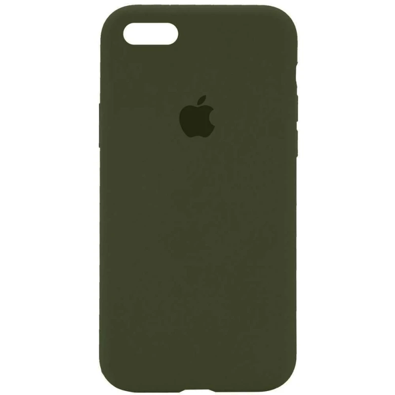 

Чехол Silicone Case с закрытым низом для Apple iPhone 6/6s (4.7") (Зеленый / Dark Olive), Зелений / dark olive