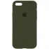 Чехол Silicone Case с закрытым низом для Apple iPhone 6/6s (4.7") – Зеленый / Dark Olive. Фото 1 из 1