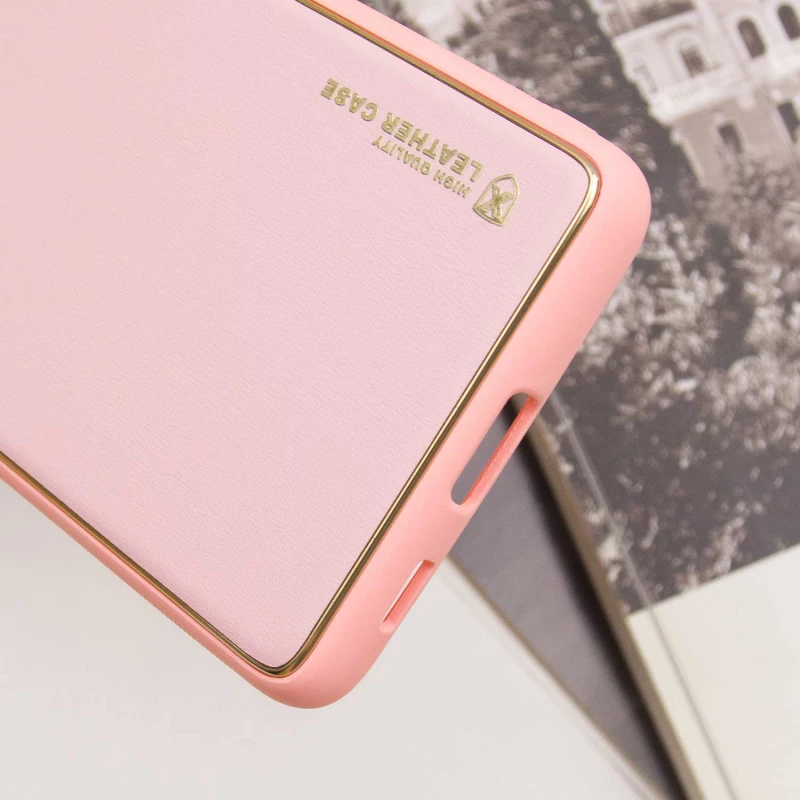 Шкіряний чохол Xshield на Samsung Galaxy S21 Ultra – Рожевий / Pink. Фото 11 з 11