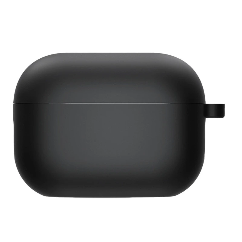 Силіконовий футляр з мікрофіброю для навушників Airpods Pro 3 – Чорний / Black. Фото 1 з 1