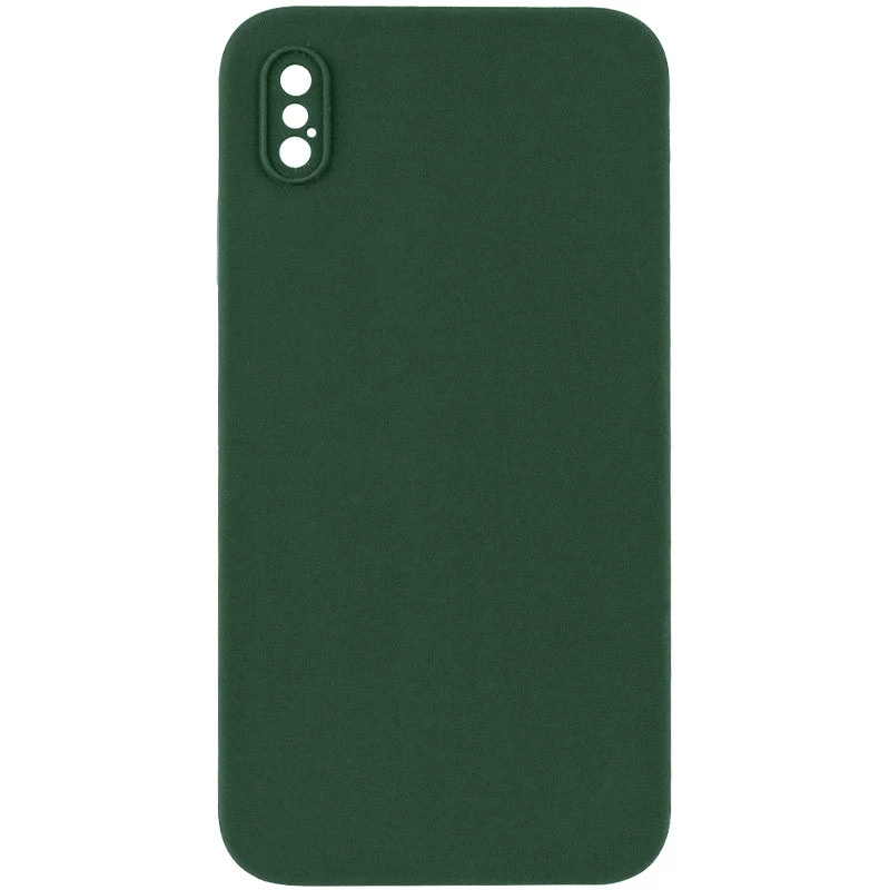 Чехол Silicone Case Square L с защитой камеры для Apple iPhone XS Max (6.5") – Зеленый / Cyprus Green. Фото 1 из 1