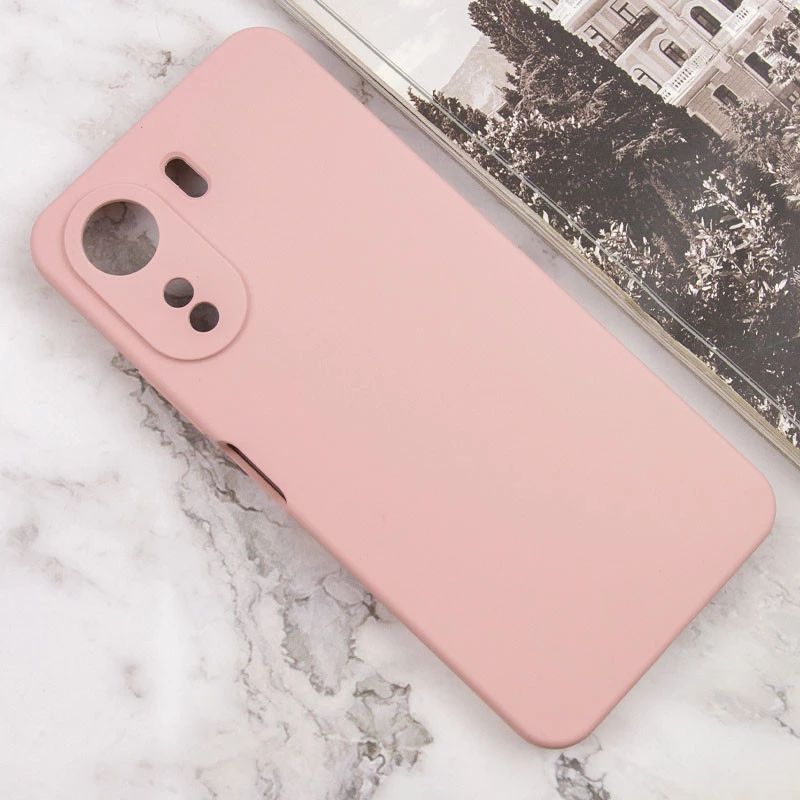 Цветной силиконовый чехол GETMAN для Xiaomi Poco C65 – Розовый / Pink Sand. Фото 5 из 14
