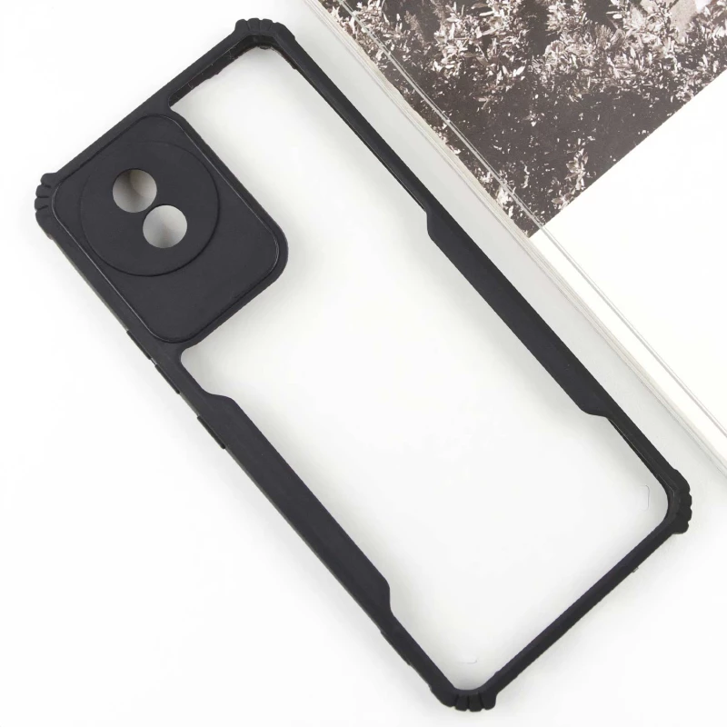 Чорний TPU+PC з посиленими кутами для Vivo Y02 – Black. Фото 3 з 6
