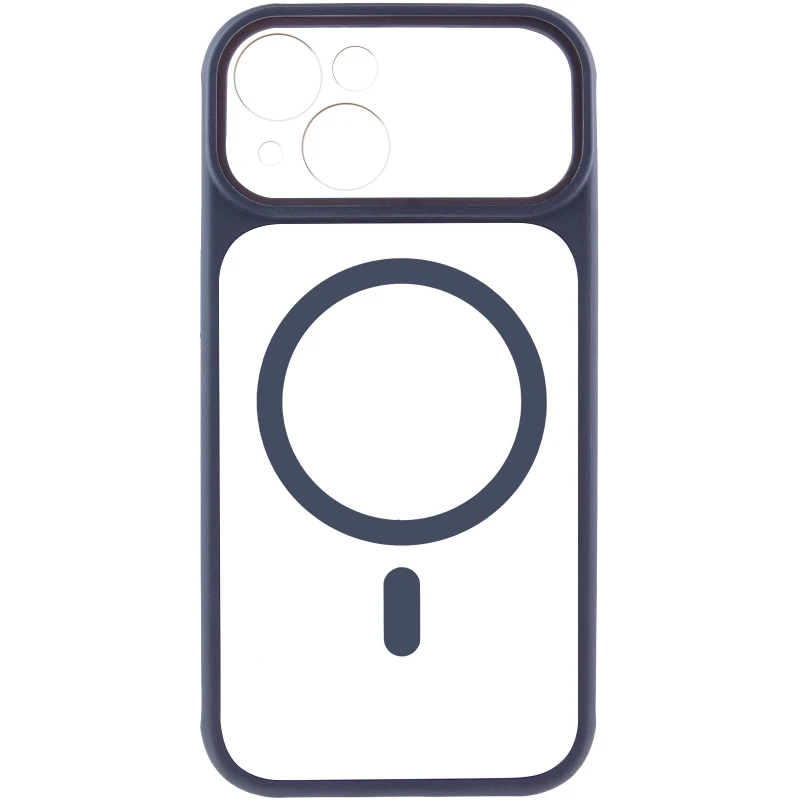 Чохол TPU GETMAN Moon Clear with MagSafe для Apple iPhone 15 (6.1") – Blue. Фото 3 з 6