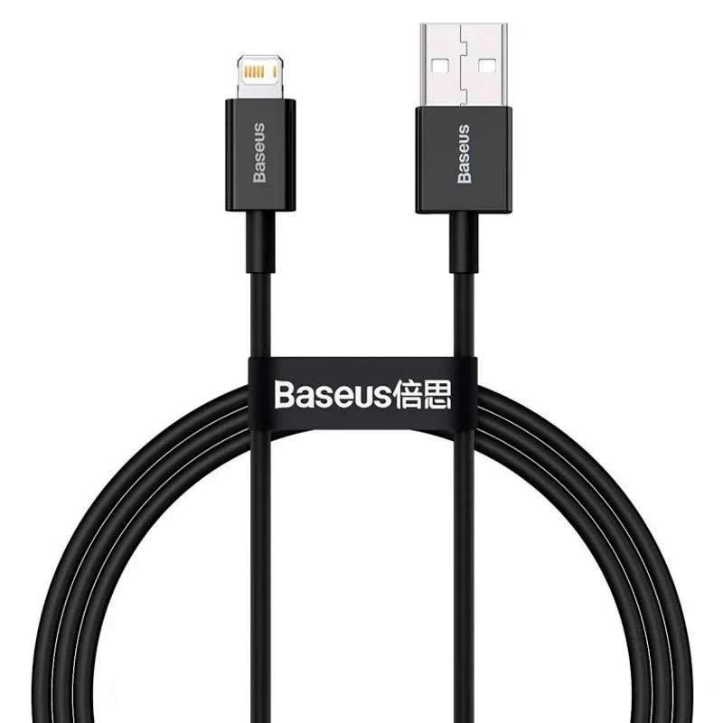 

Дата кабель Baseus Superior Series Fast Charging Lightning Cable 2.4A (1m) (Чорний)