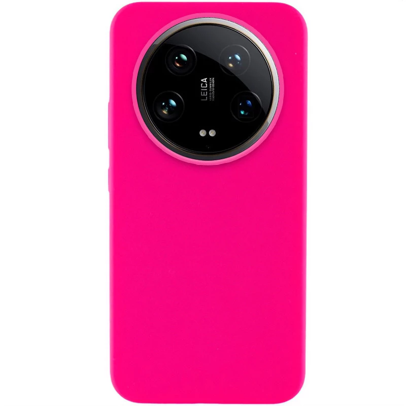 Чехол Silicone Case Lakshmi Premium на Xiaomi 14 Ultra – Розовый / Barbie pink. Фото 1 из 2