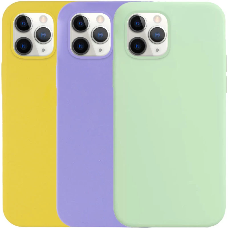 Чехол с закрытым низом Silicone Case для Apple iPhone 11 Pro Max (6.5") фото 2 из 2
