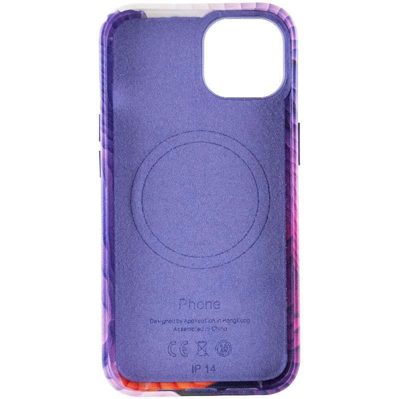 Кожаный чехол Colour Splash with MagSafe на Apple iPhone 12 (6.1") – Purple / Pink. Фото 6 из 8