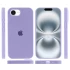 Чохол Silicone Case з закритим низом на Apple iPhone 16e (6.1") – Бузковий / Dasheen. Фото 5 з 6