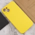 Чехол с закрытым низом Silicone Case для Apple iPhone 16 Plus – Желтый / Yellow. Фото 7 из 11