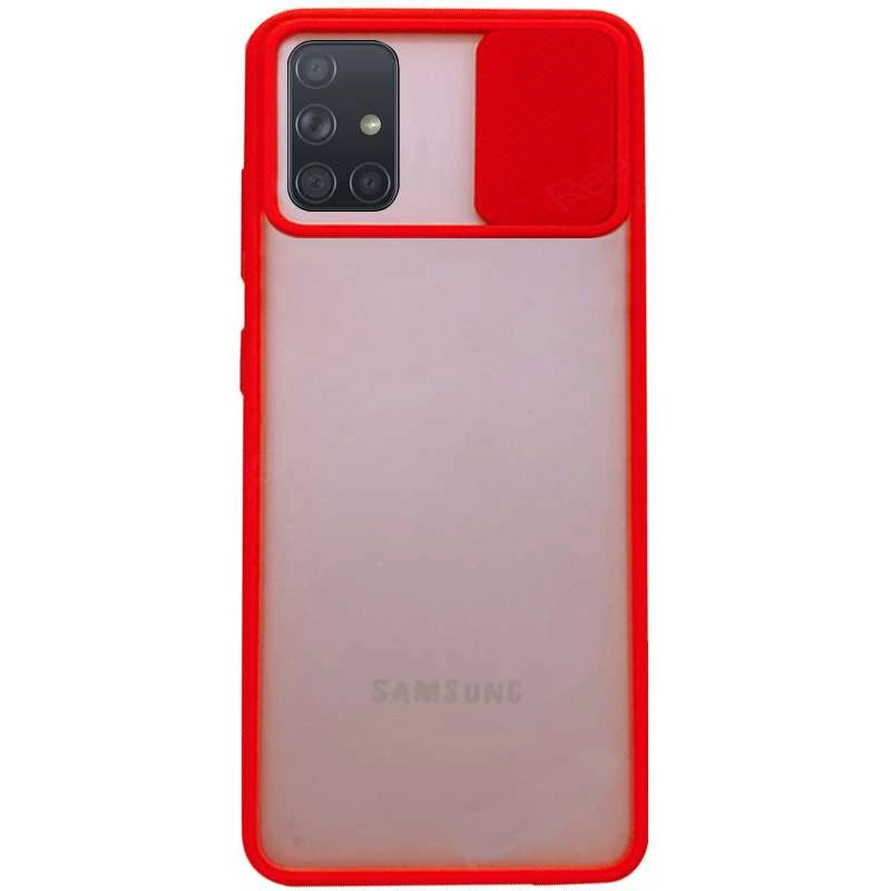 

Матовий силіконовий чохол зі шторкою для камери на Samsung Galaxy A51 (Червоний)
