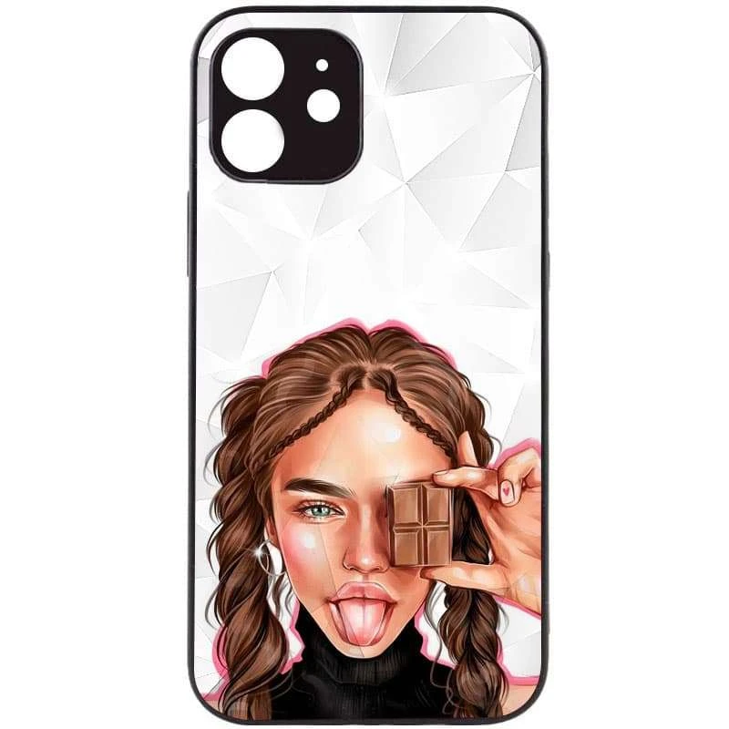 

Стеклянный чехол Prisma Ladies на Apple iPhone 14 (6.1") (Chocolate)