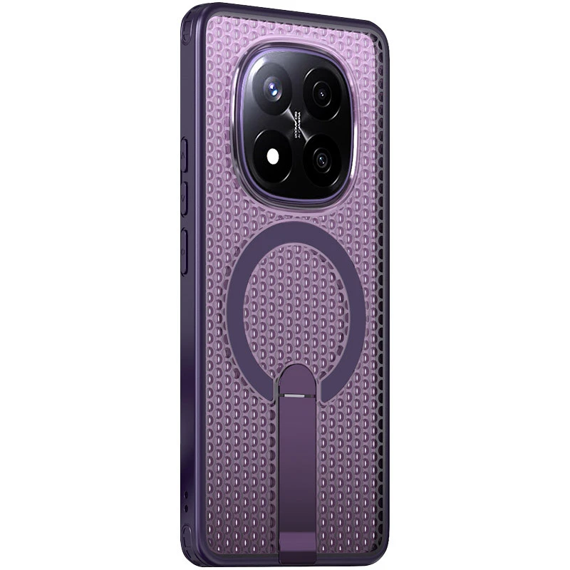 Чохол TPU Breeze with MagSafe stand для Xiaomi Redmi Note 14 Pro 4G – Purple. Фото 3 з 3