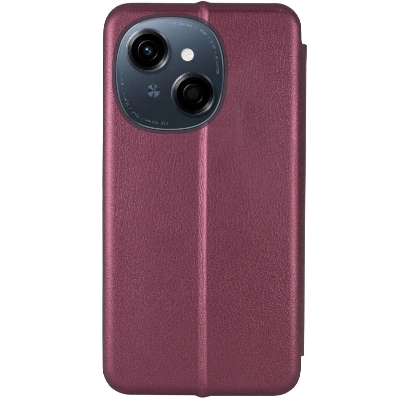Чехол-книжка классический для TECNO Spark Go 1 – Бордовый. Фото 2 из 3