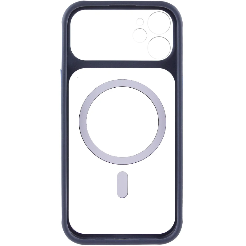 Чохол TPU GETMAN Moon Clear with MagSafe для Apple iPhone 12 (6.1") – Blue. Фото 4 з 6