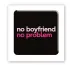 Стікер 3D до 5см Motivation black Collection – No boyfriend-no problem. Фото 1 з 3