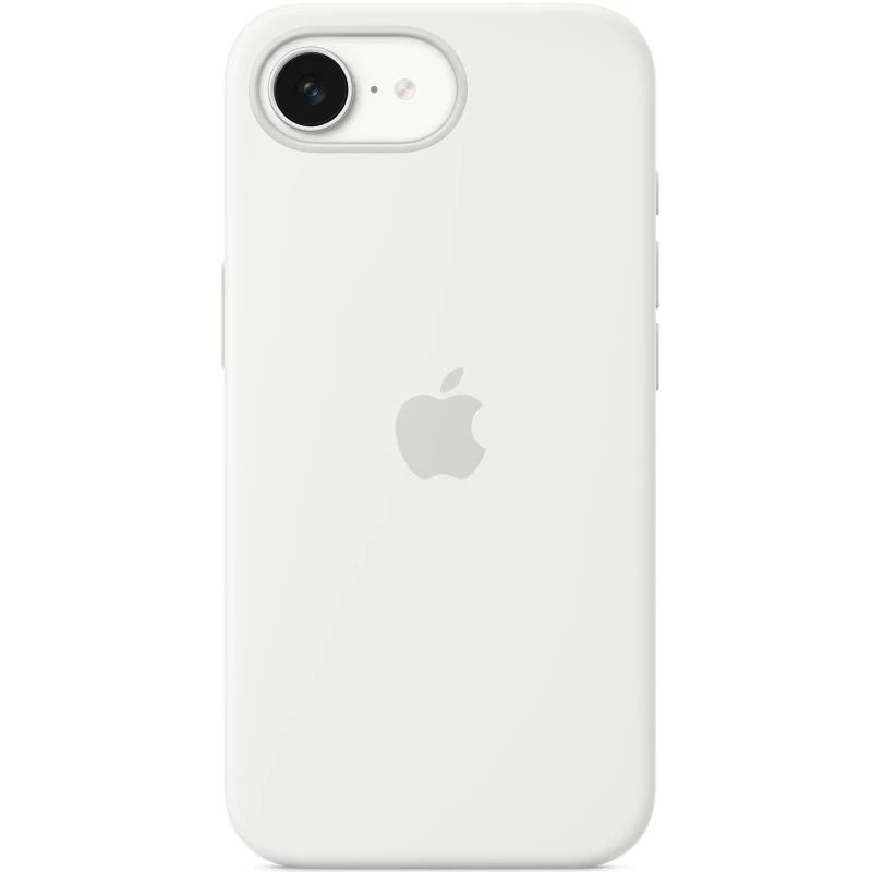 Чохол Silicone case (AAA) with Magsafe для Apple iPhone 16e (6.1") – White. Фото 1 з 2
