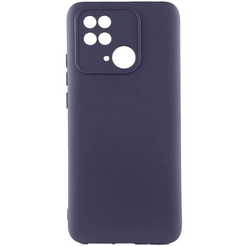 Чехол Silicone Case Lakshmi Premium з закритою камерою на Xiaomi Redmi 10C – Серый / Dark Gray. Фото 1 из 4