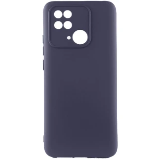 Чехол Silicone Case Lakshmi Premium з закритою камерою на Xiaomi Redmi 10C — Серый / Dark Gray