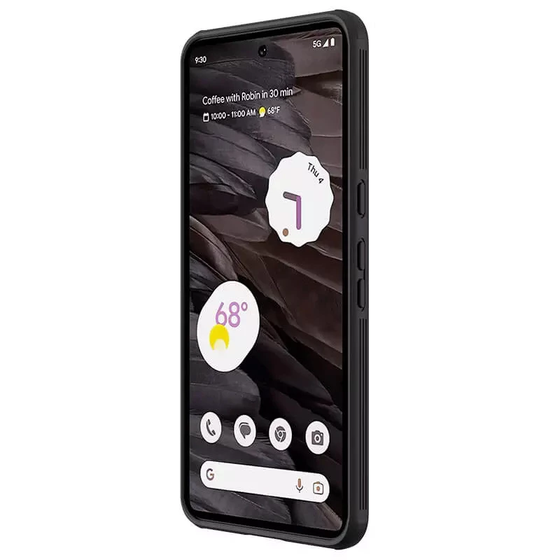 Карбована накладка Nillkin Pro зі шторкою для камери на Google Pixel 8 – Black. Фото 4 з 8