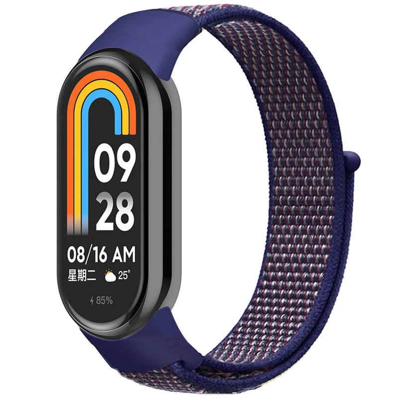Ремешок Nylon New для Xiaomi Mi Band 8/9/10 – Синий / Navy Blue. Фото 2 из 2