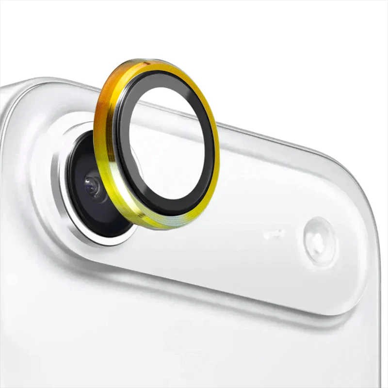 Металеве захисне скло на камеру на Apple iPhone 17 Air (6.5") – Бузковий / Rainbow. Фото 12 з 12