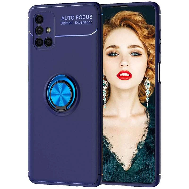 

Чохол Deen ColorRing з кільцем на Samsung Galaxy M51 (Синій / Синій)