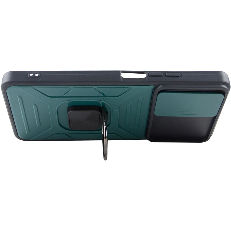 Протиударний чохол Flash зі шторкою для камери та кільцем на Xiaomi 11T / 11T Pro – Green. Фото 6 з 7