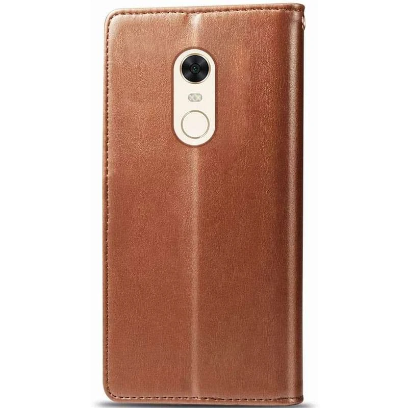 Чохол-книжка GETMAN Gallant  на Xiaomi Redmi 5 Plus / Redmi Note 5 (Single Camera) – Коричневий. Фото 4 з 4