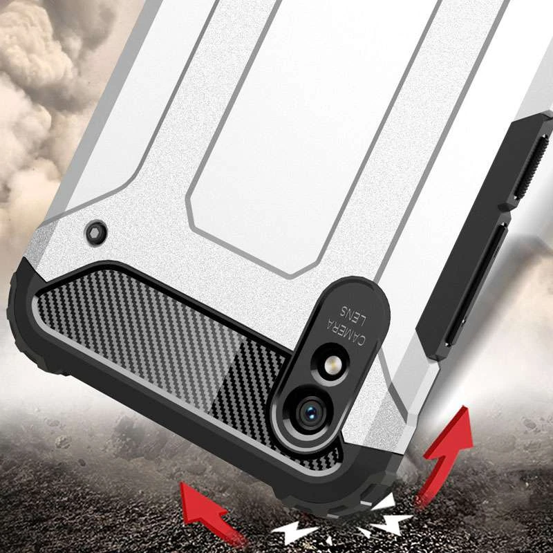 Протиударний чохол з посиленими кутами Immortal на Xiaomi Redmi 9A – Срібний. Фото 5 з 7