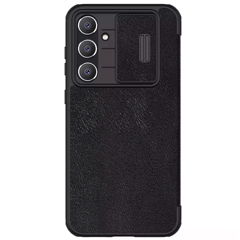 Кожаный чехол-книжка Nillkin Qin Pro Camshield для Samsung Galaxy S25+ – Черный. Фото 2 Кожаный чехол-книжка Nillkin Qin Pro Camshield для Samsung Galaxy S25+ – Черный. Фото 2 из 5