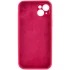 Чехол с защитой камеры Silicone Case для Apple iPhone 15 Plus (6.7") – Красный / Rose Red. Фото 4 из 6