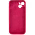 Чохол з закритим низом Silicone Case на Apple iPhone 16 – Червоний / Rose Red. Фото 5 з 7