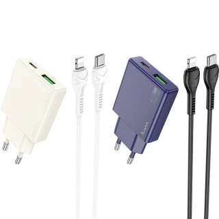СЗУ Hoco N45 Biscuit PD30W+QC3.0 + Type-C to Lightning фото 1 СЗУ Hoco N45 Biscuit PD30W+QC3.0 + Type-C to Lightning фото 1 из 2
