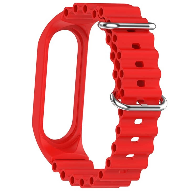 Ремешок Ocean Band для Xiaomi Mi Band 5 – Красный / Red. Фото 4 из 4