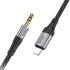 Аудіо кабель Aux Hoco UPA26 Fresh Lightning to 3.5mm (1m) – Black. Фото 2 Аудіо кабель Aux Hoco UPA26 Fresh Lightning to 3.5mm (1m) – Black. Фото 2 з 8