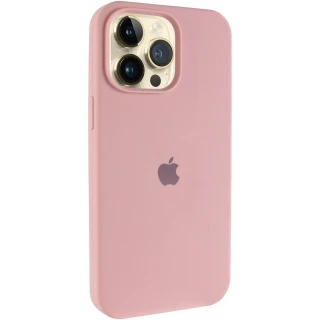 Чехол Silicone Case (AA) Logo with MagSafe для Apple iPhone 13 Pro Max (6.7") фото 1 из 7
