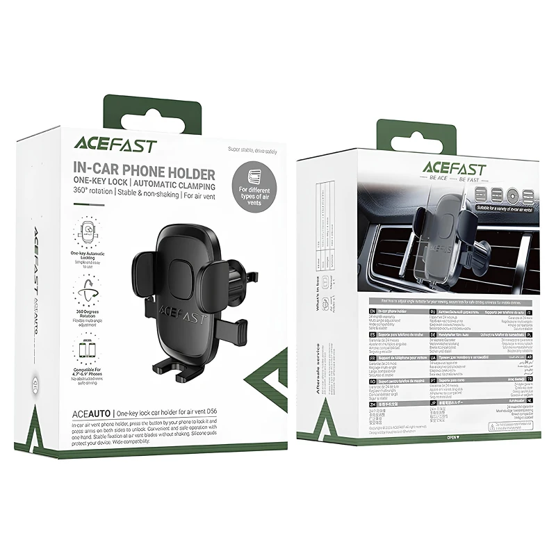 Автодержатель Acefast D56 – Black. Фото 2 из 5