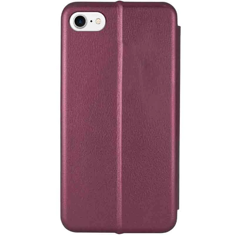 Чохол-книжка класичний на Apple iPhone 7 / 8 (4.7") – Бордовий. Фото 3 з 4